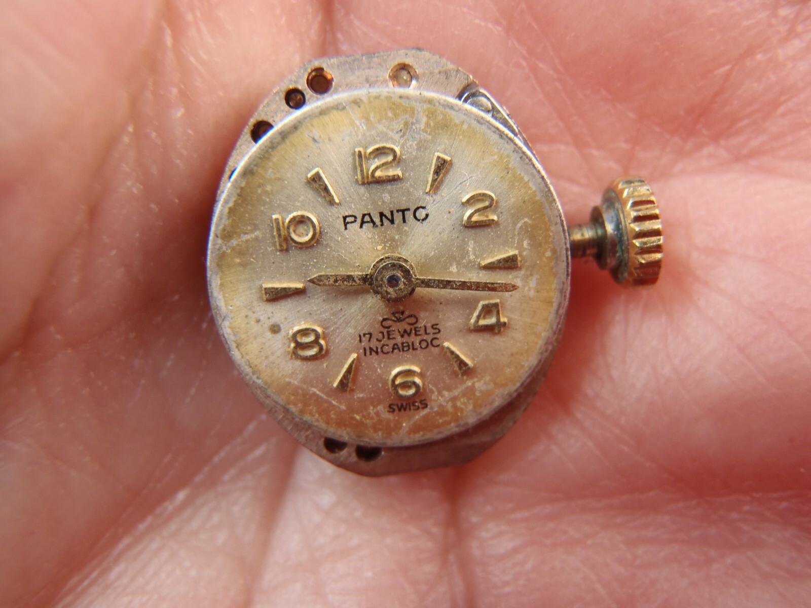 Pantc 1677 SWISS 17J MECHANICAL WOMEN’S WATCH MOVEMENT 15.6mm x 13mm