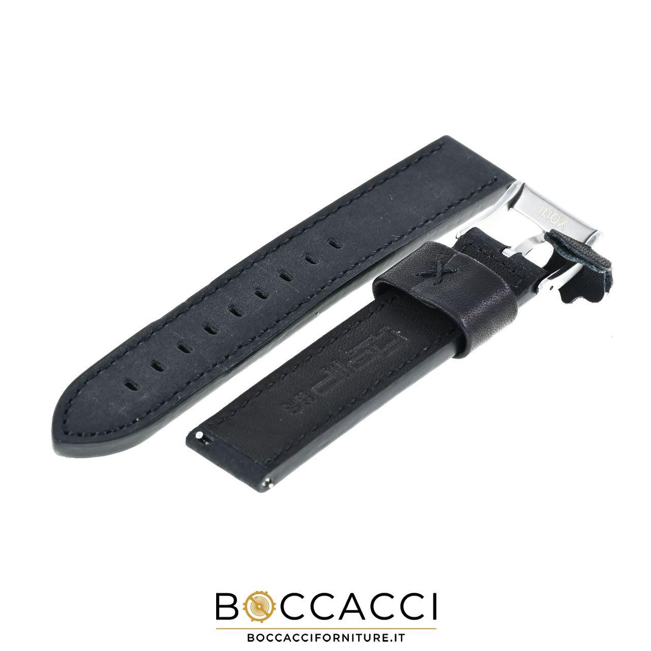 DILOY Easy Fit/Remove Strap 20mm Black Nubuck Vintage Style (NEW)