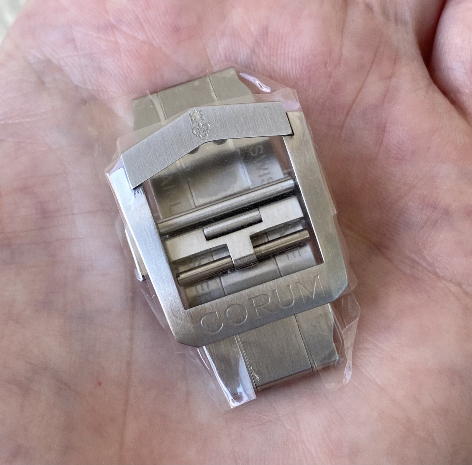 Authentic New Corum Admiral Cup 18mm Stainless Steel Deployment Buckle OEM