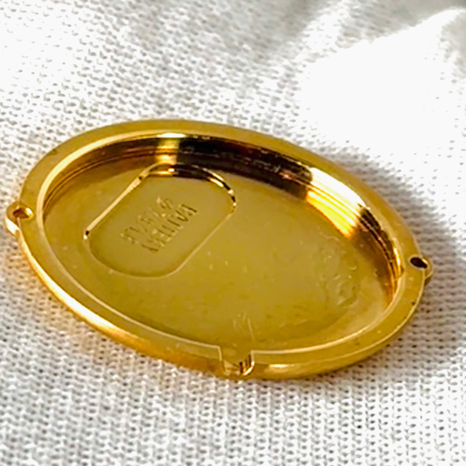 NOS Must De Cartier Vendôme VLC PM ARGENT Vermeil 925 Quartz 24mm Case back 1983