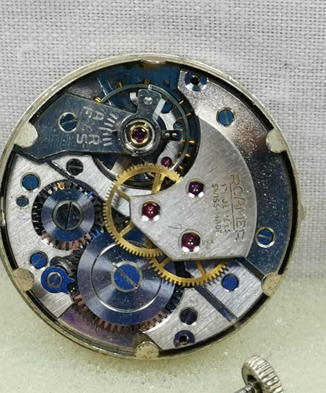 Roamer RW 17J Cal. MST 372 Swiss Wristwatch Movement Parts/ Repair!