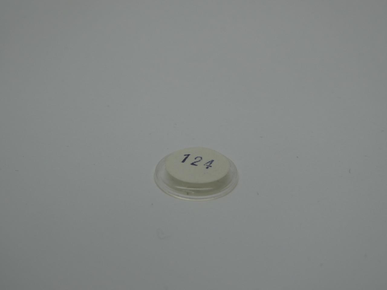 Apex,NOS 12.4mm Dome Acrylic Watch Crystal Glass-124,Depth 2mm