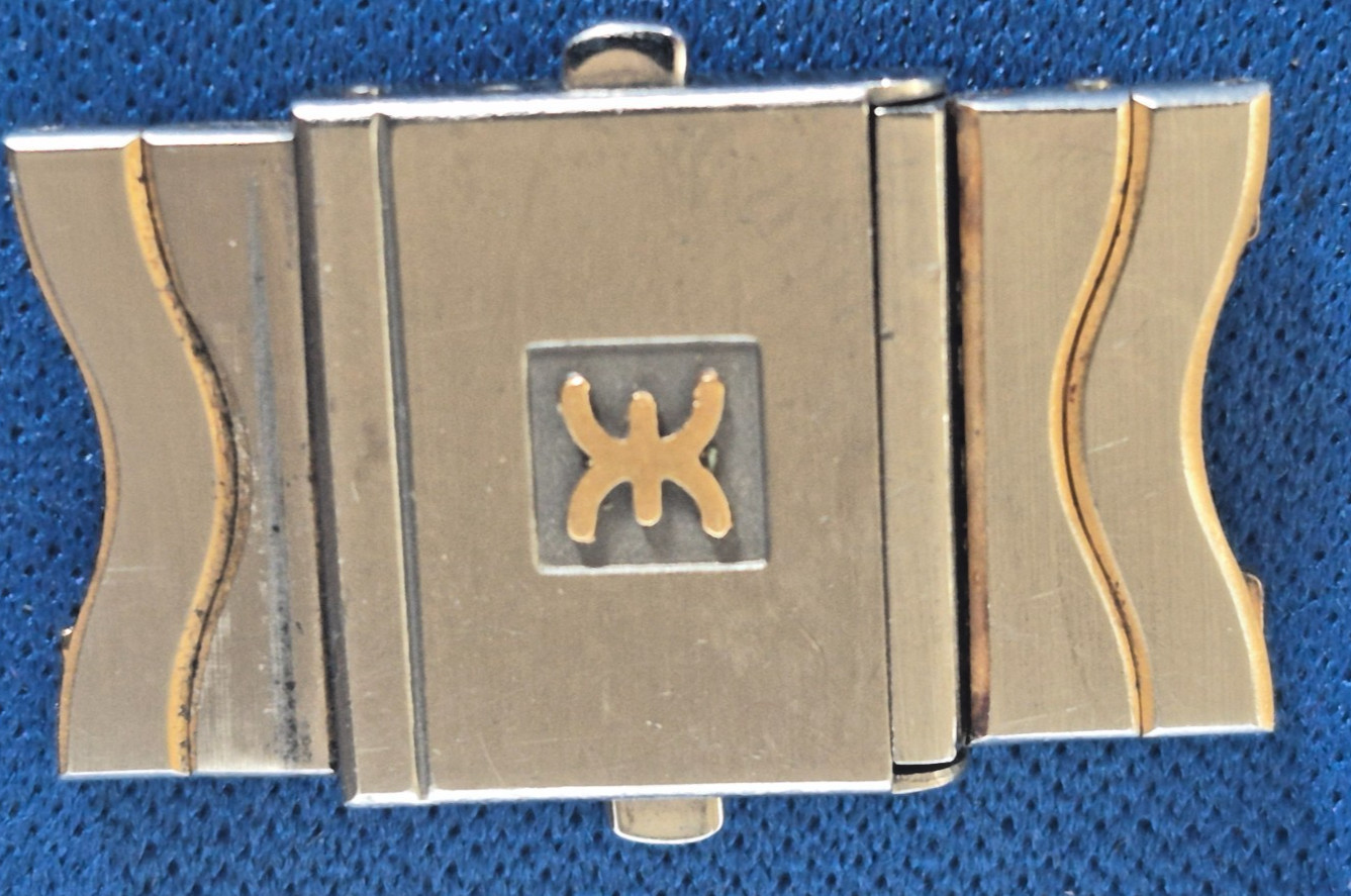 Ebel Sport Classic Wave Men Gold and Steel Watch Clasp Buckle For 15mm Band