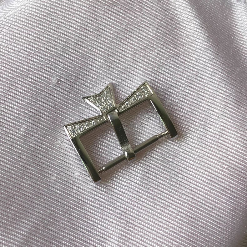 For Vacheron Constantin Diamond-Set Stainless Steel Watch Strap Buckle, 16MM