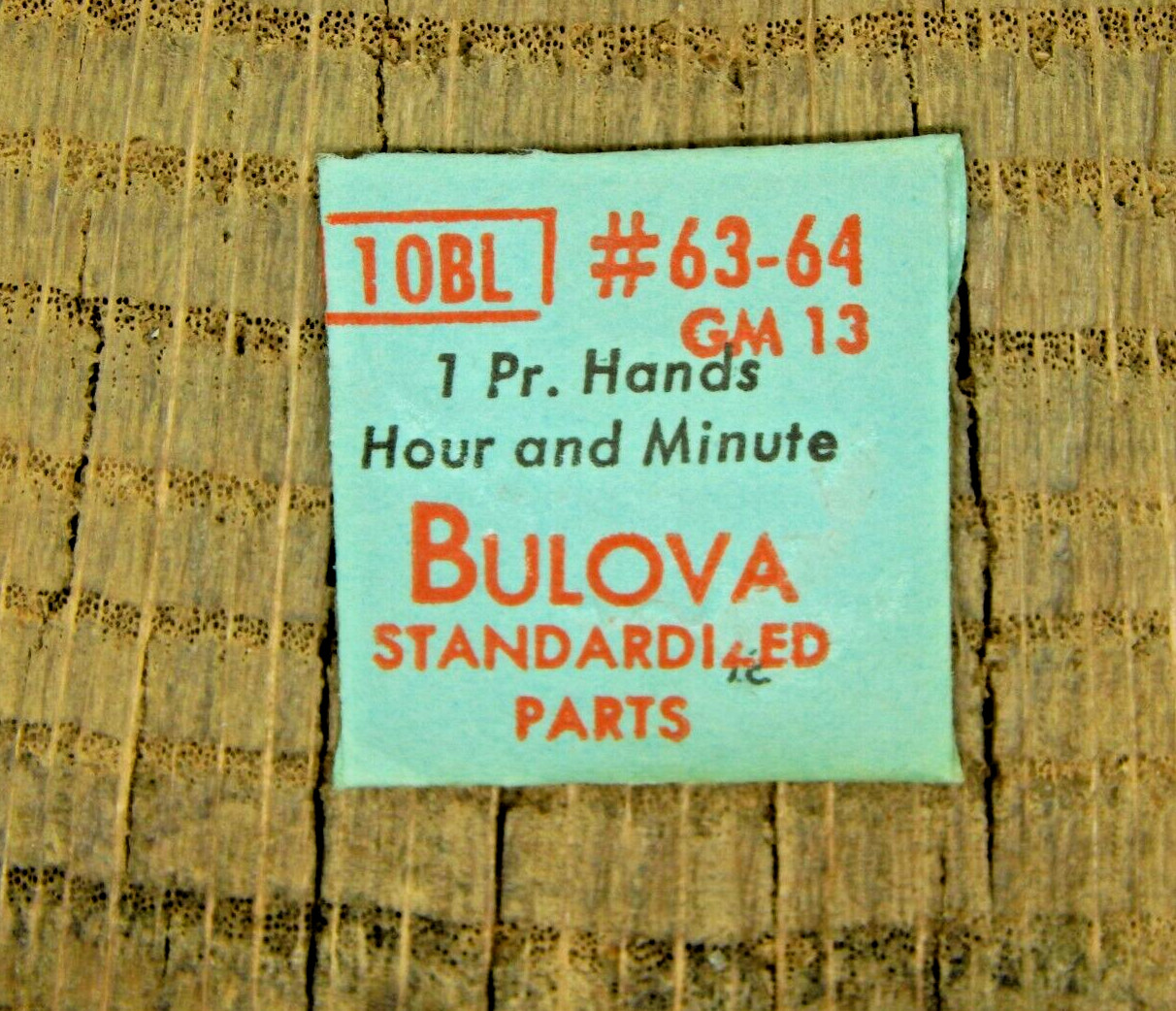 Genuine Bulova 10BL GM 13 Set of Hands Watch Part 63/64 NEW OLD STOCK