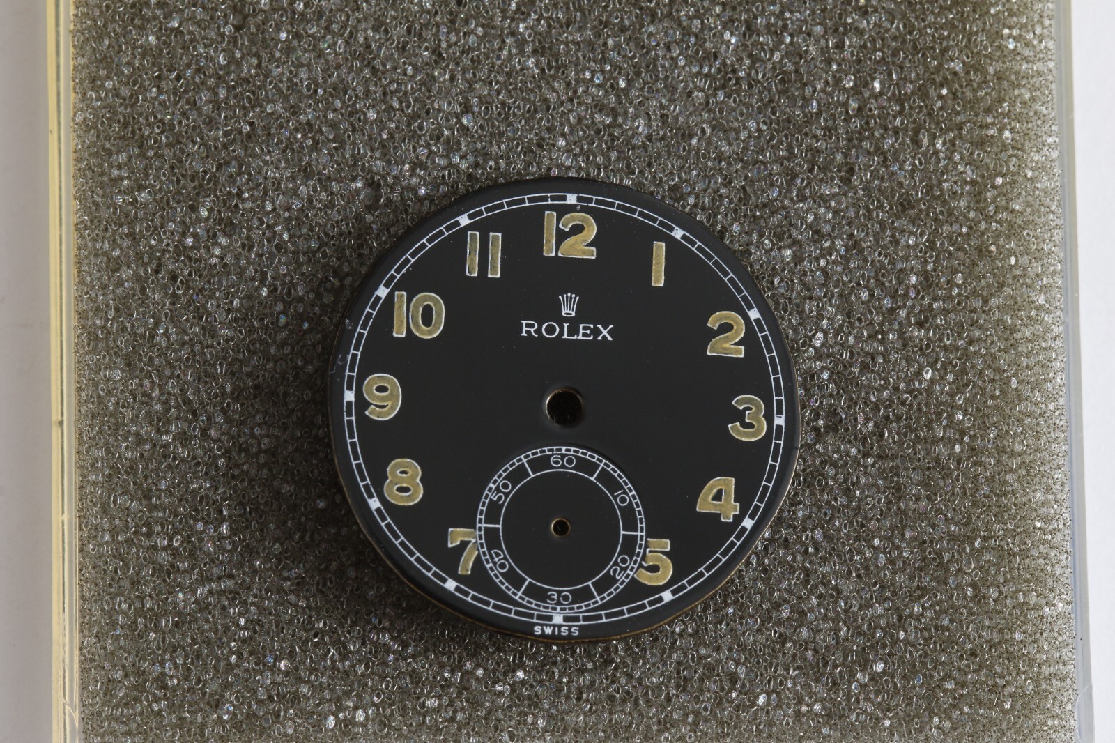 Vintage Rolex Black Dial Maybe For Speedking???? 24.62mm item# e10601