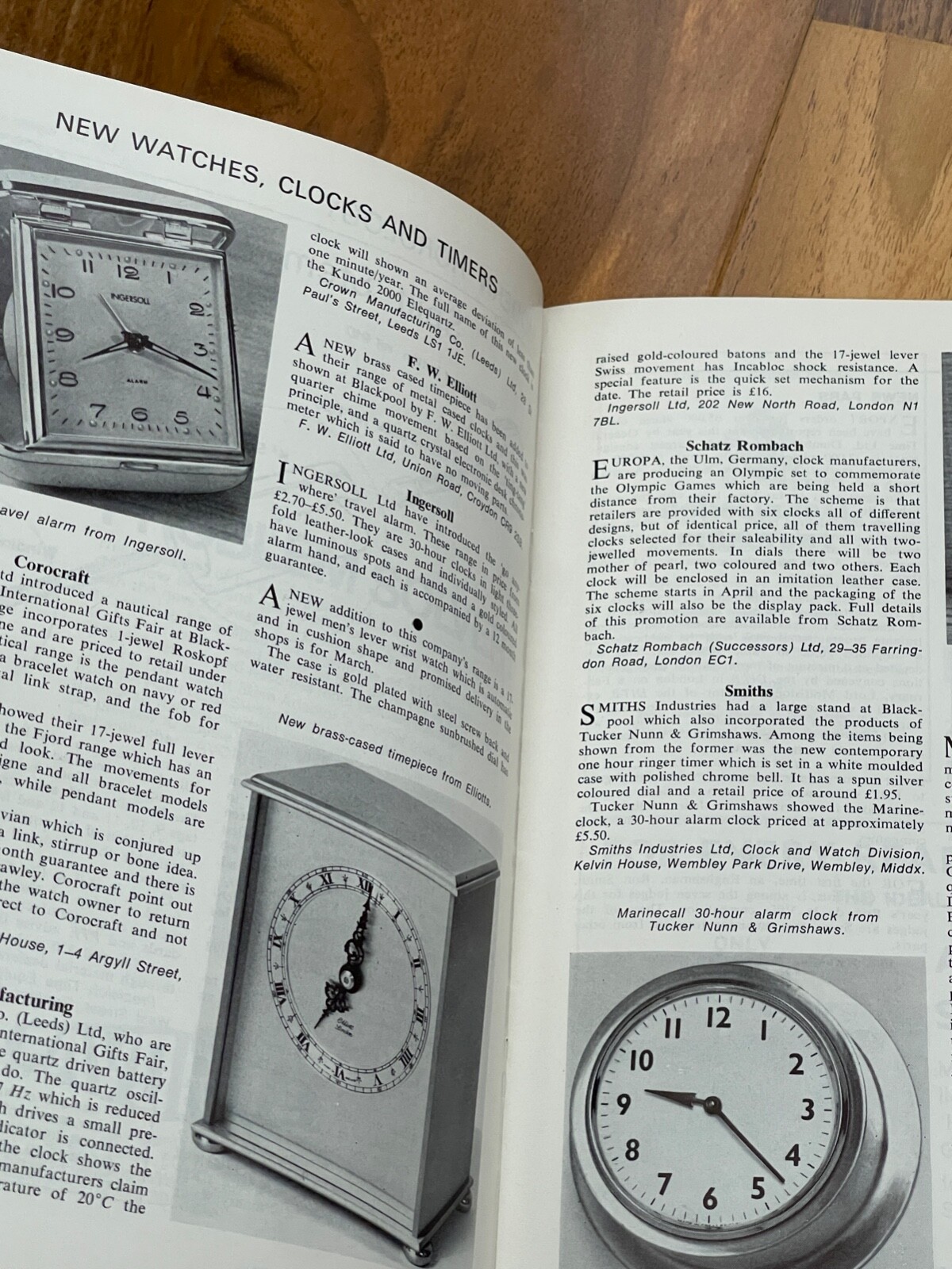 Job Lot Of 8 Vintage Horological Journals From 1972