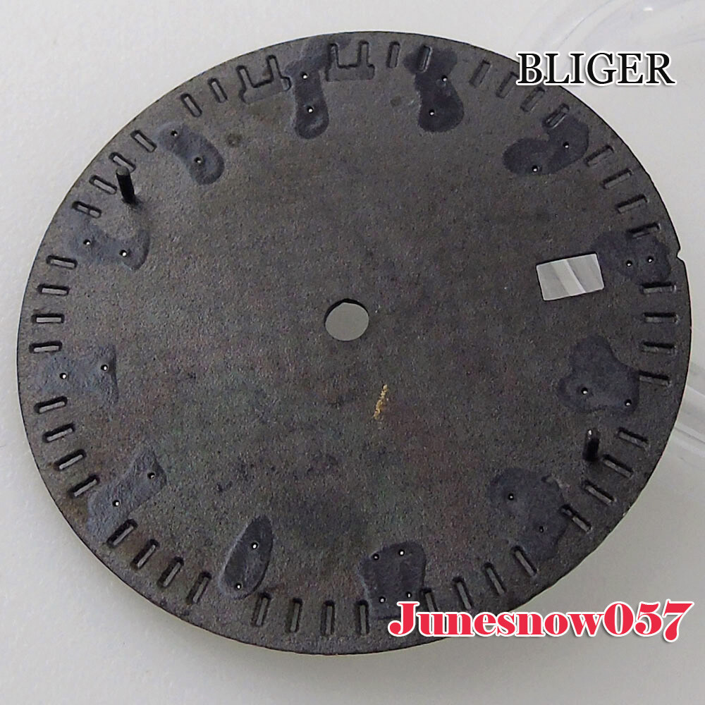 Accessories 31.7mm Watch Black/Blue/Silver/Green Dial With Date Window Fit NH35A