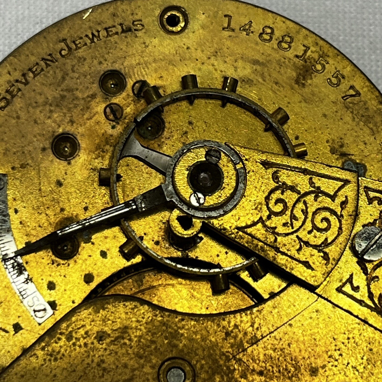 Vintage Elgin National Watch Co. Seven Jewels Round Pocket Watch Movements (#56)