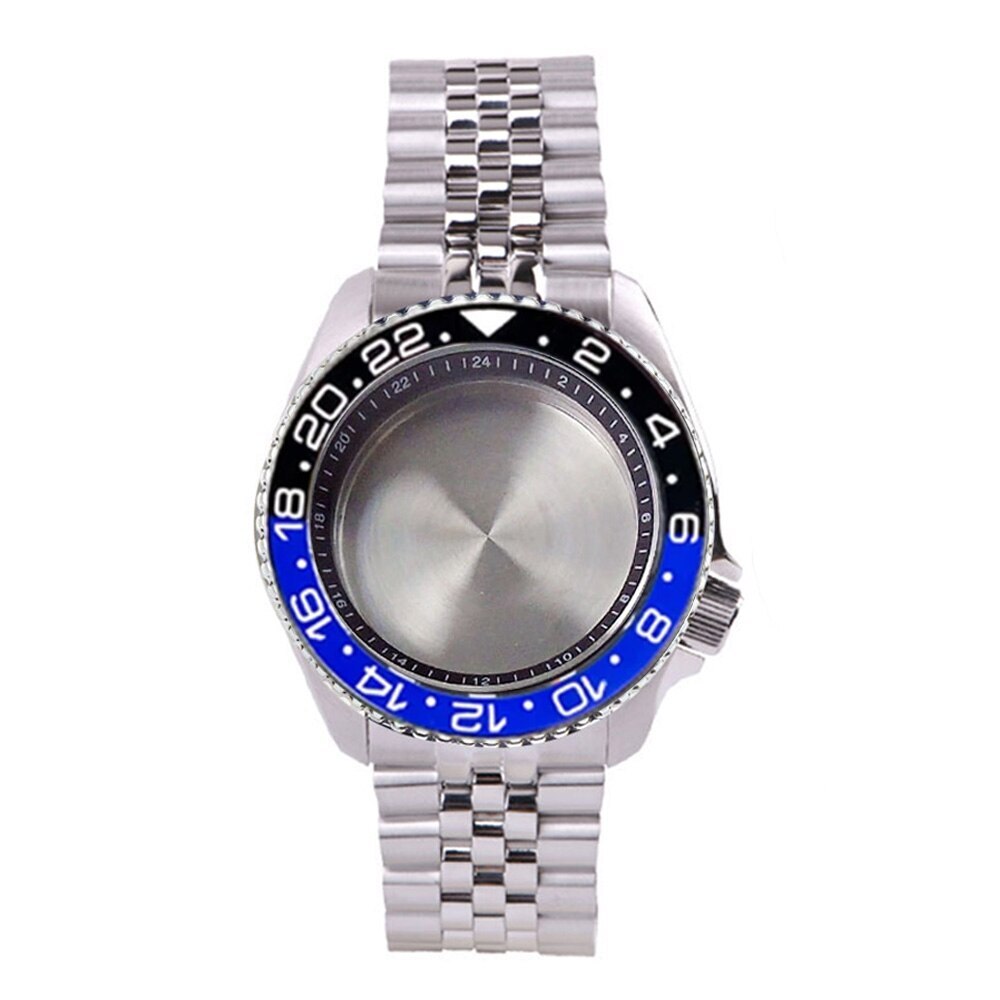 41mm Steel Diving 20Bar Watch Case Strap Sapphire 120 Clicks for NH34 GMT NH35