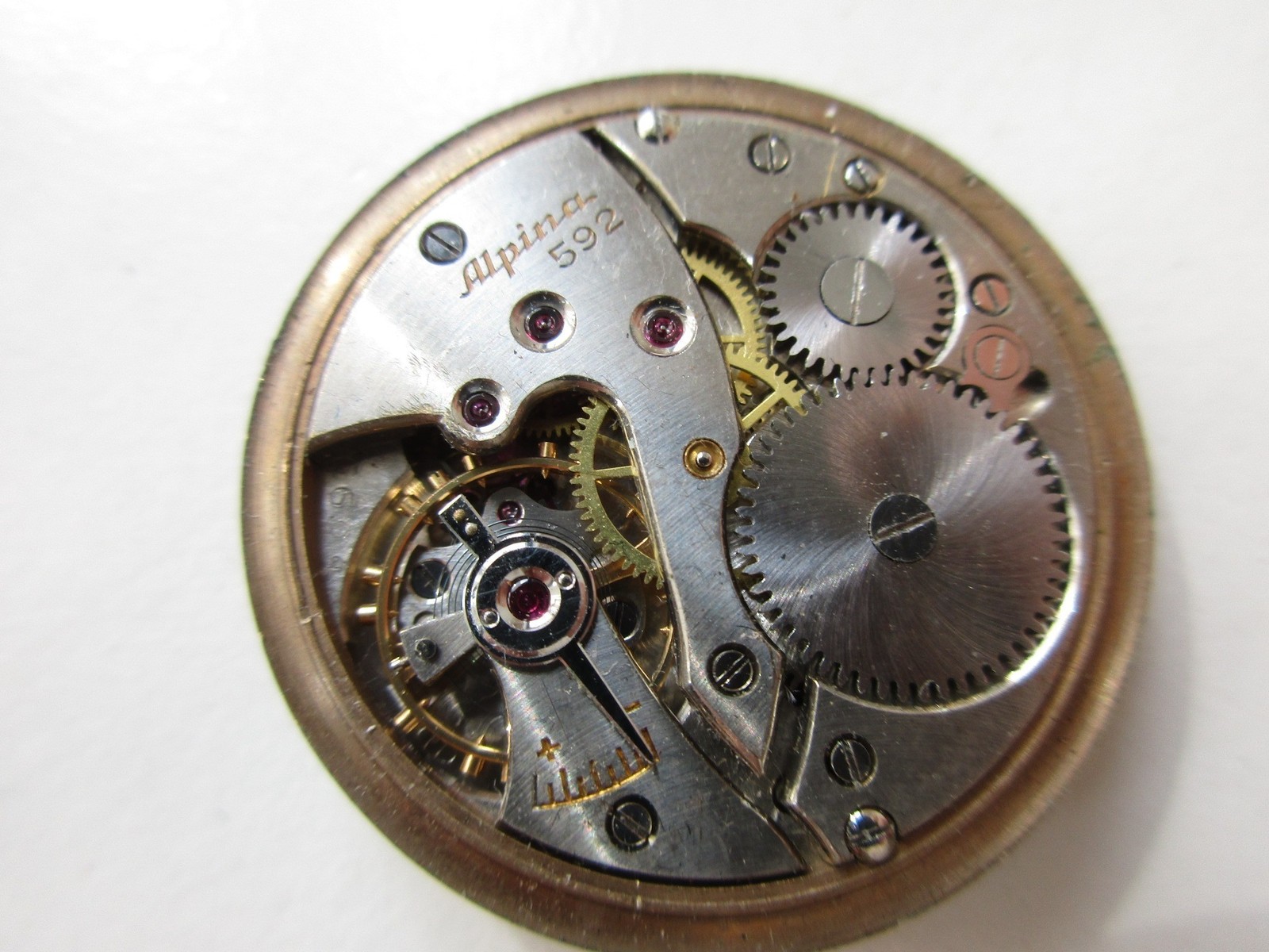Alpina cal. 592 Swiss vintage watch movement & dial – running