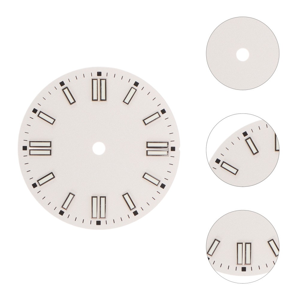 Green Luminous Sunburst Watch Dial Replacement – 28.5mm Round Wrist Watch Dial