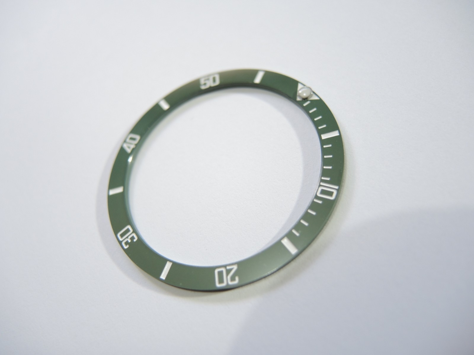 NEW GREEN SUBSTYLE CERAMIC FLAT INSERT 38MM SEIKO DIVERS SKX007-009 / 7002-7001