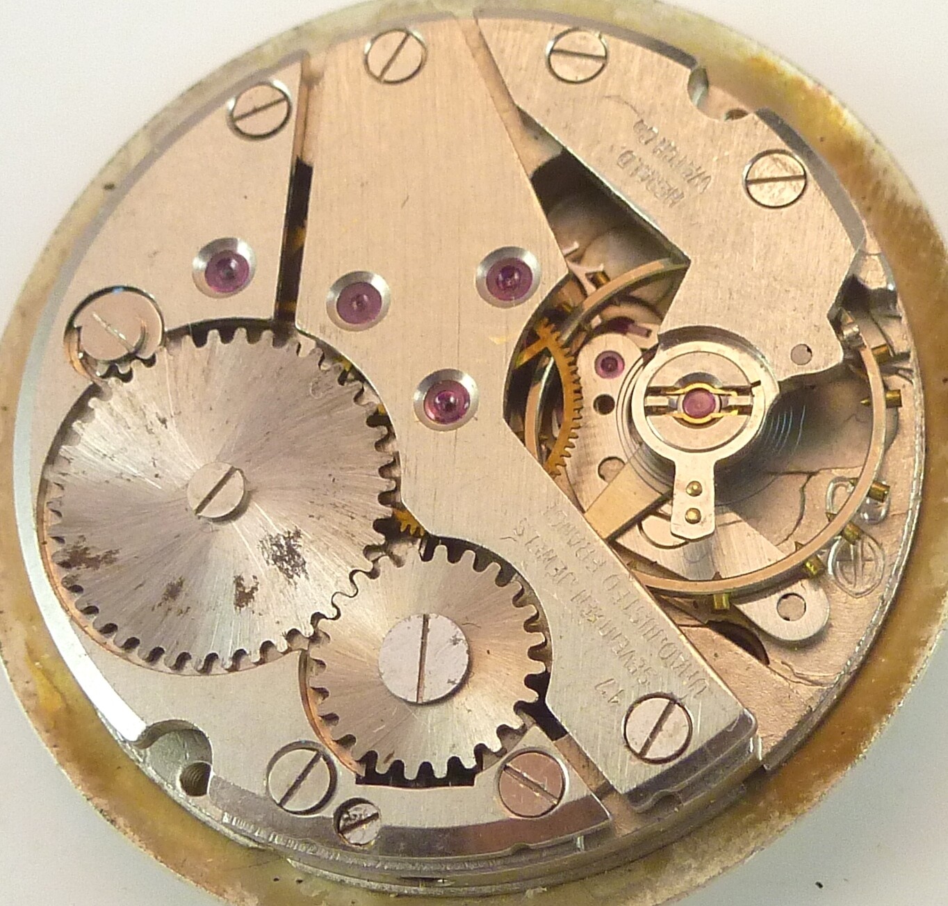 Herald Watch Co Mechanical Wristwatch Movement – – Parts / Repair