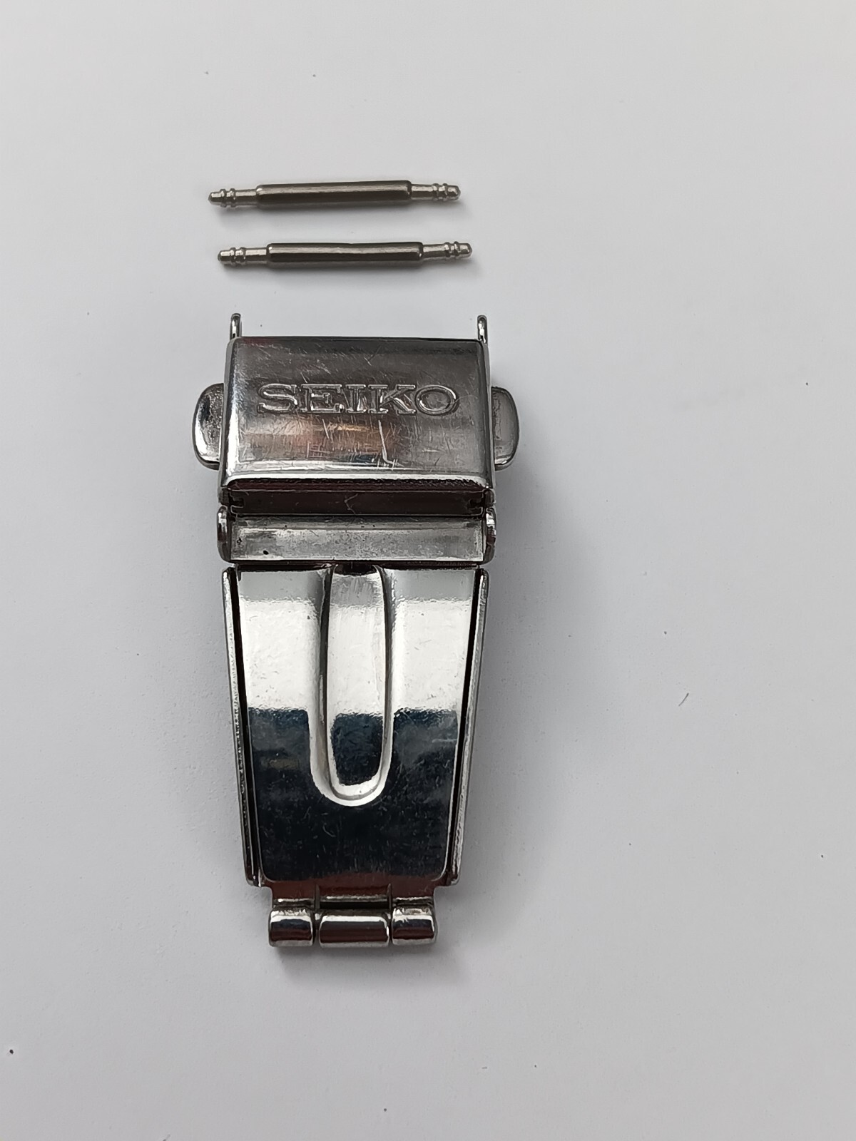 Genuine Seiko 13mm Foldover Push Button Stainless Steel CLASP