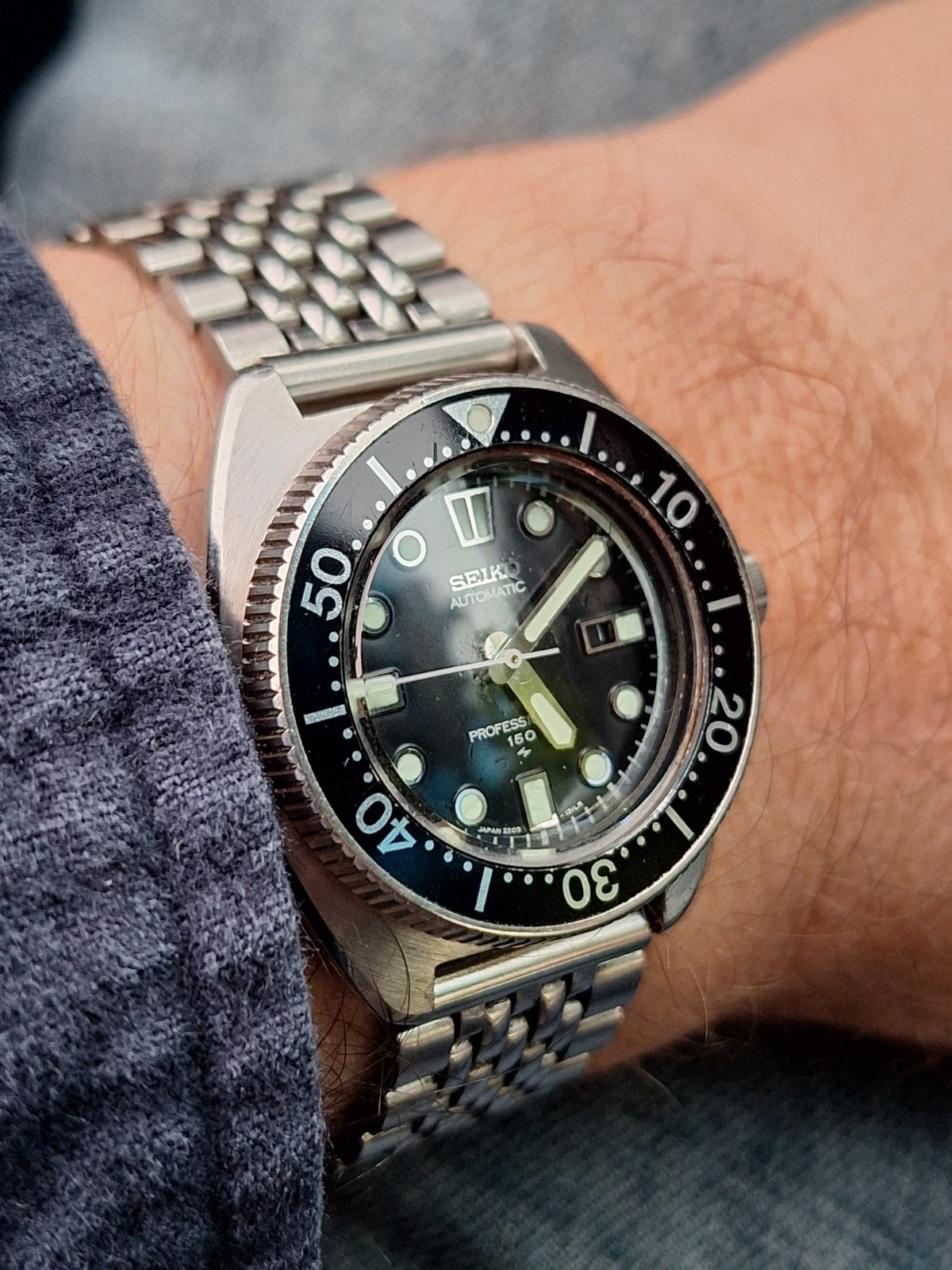 SEIKO Lady Apocalypse 2205-0769 Mini Willard MarineMaster BOR Bracelet 1970
