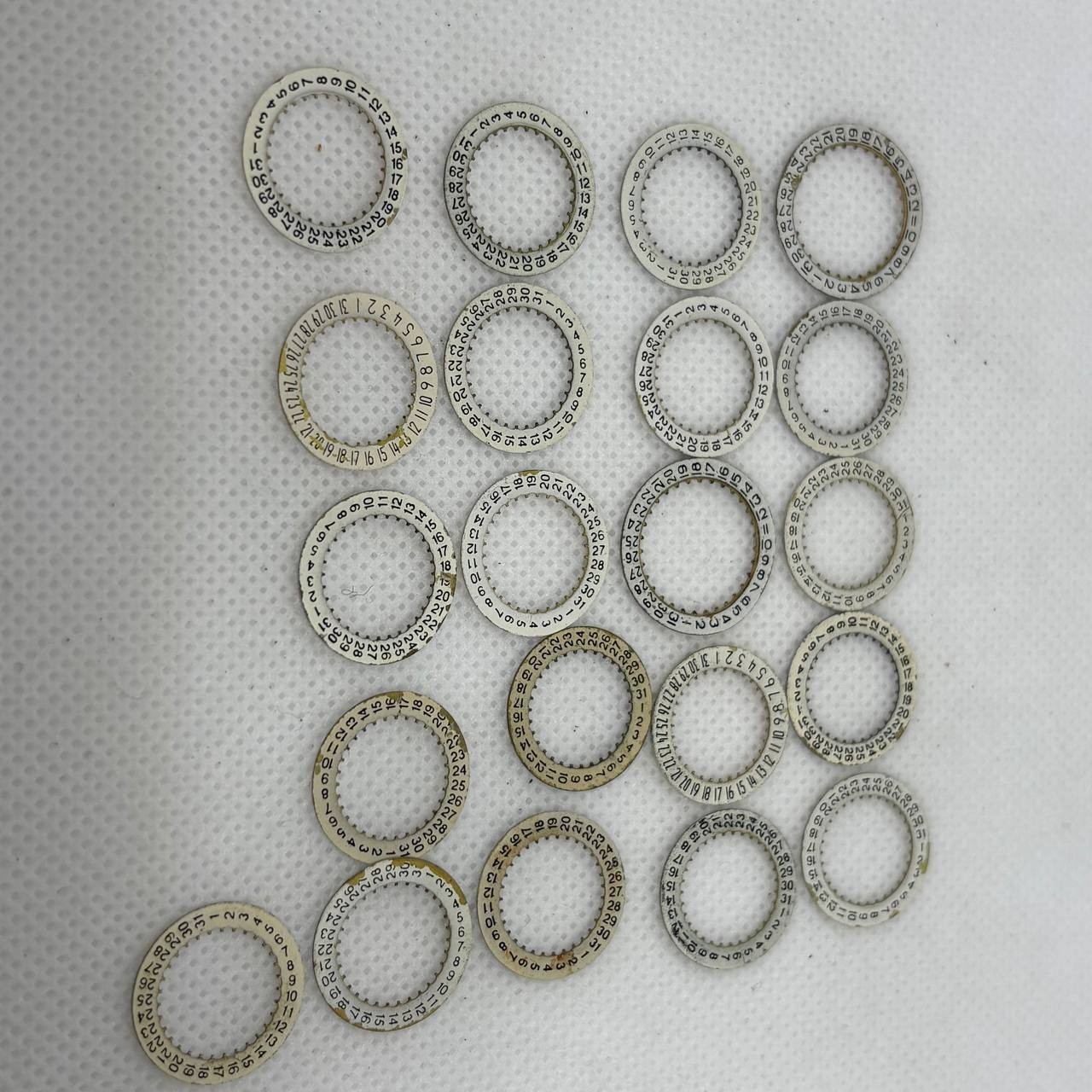 Lot of 21 Vintage Watch Dials, Mixed Shapes and Colors , USSR Soviet , Steampunk