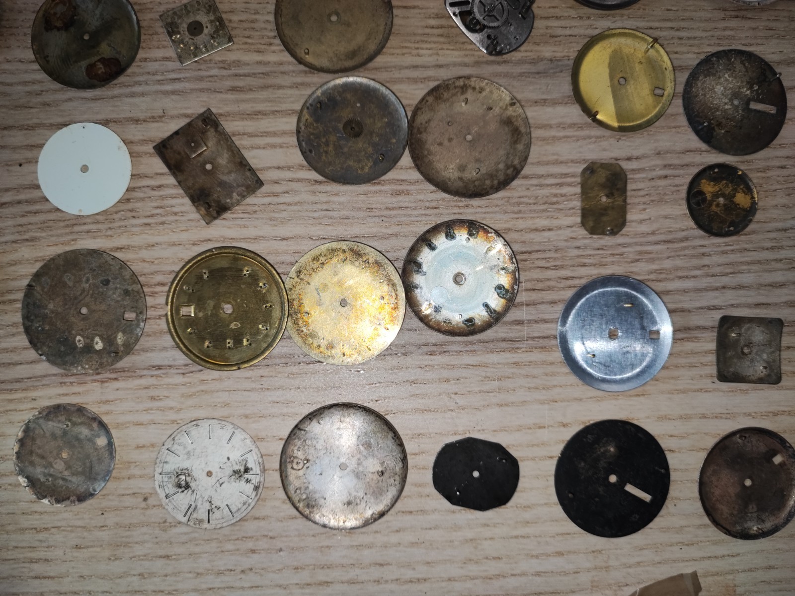 Mix Watch Dial lot random conditions and sizes