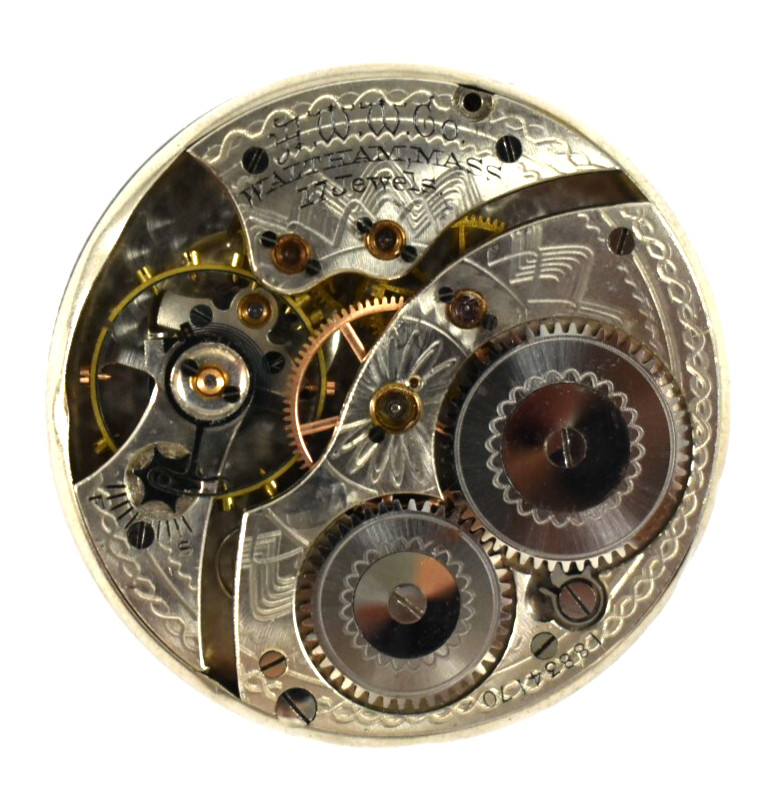 Vintage Waltham Grade 225 12s 17J OF Pocket Watch Movement lot.wz