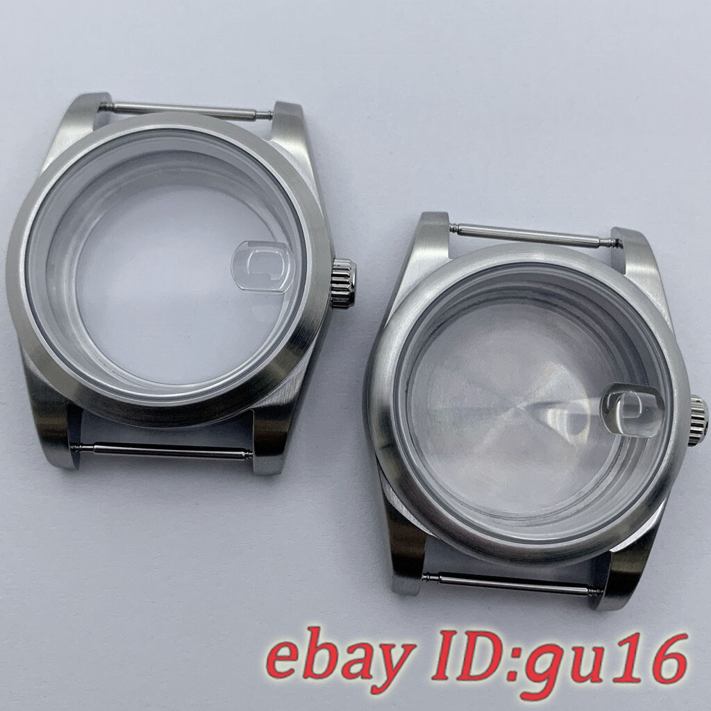 36mm/40mm Brushed sapphire watch case fit NH35 NH36 ETA2824/2836 Miyota8215 821A