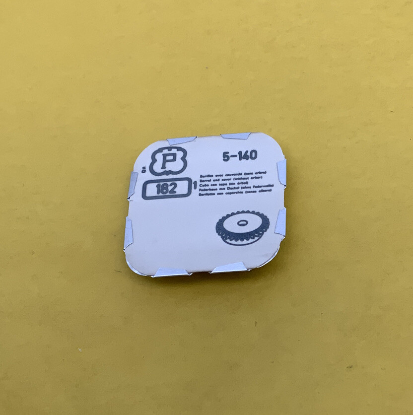 Peseux 140 Barrel And Cover. Part 182. NOS. (402)