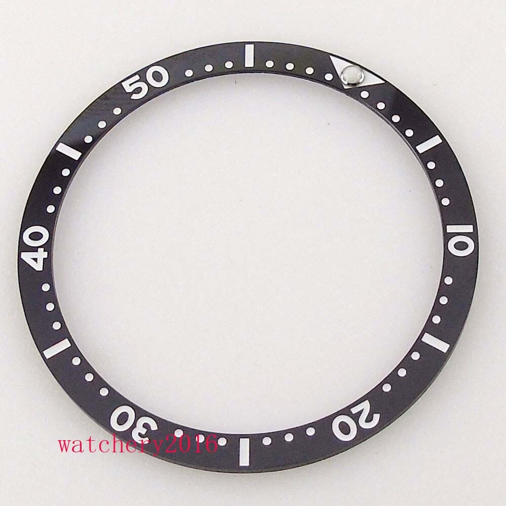 Black Flat Ceramic Watch Bezel Ring Insert 38MM MOD Fit brand SKX007 SKX011