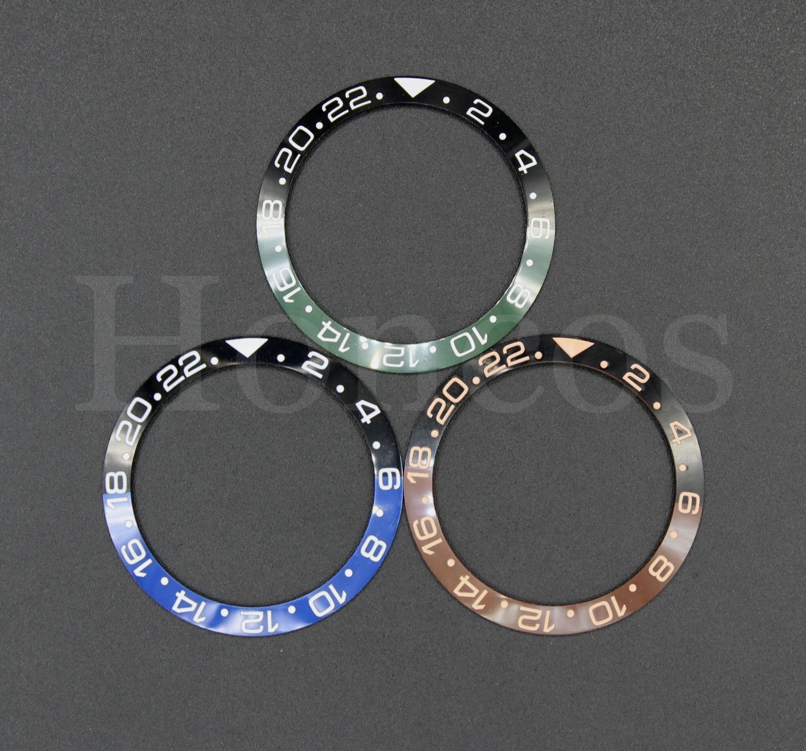 38 mm Black Blue White Green Ceramic Bezel Insert Fits For 40 mm SUB Mens GMT