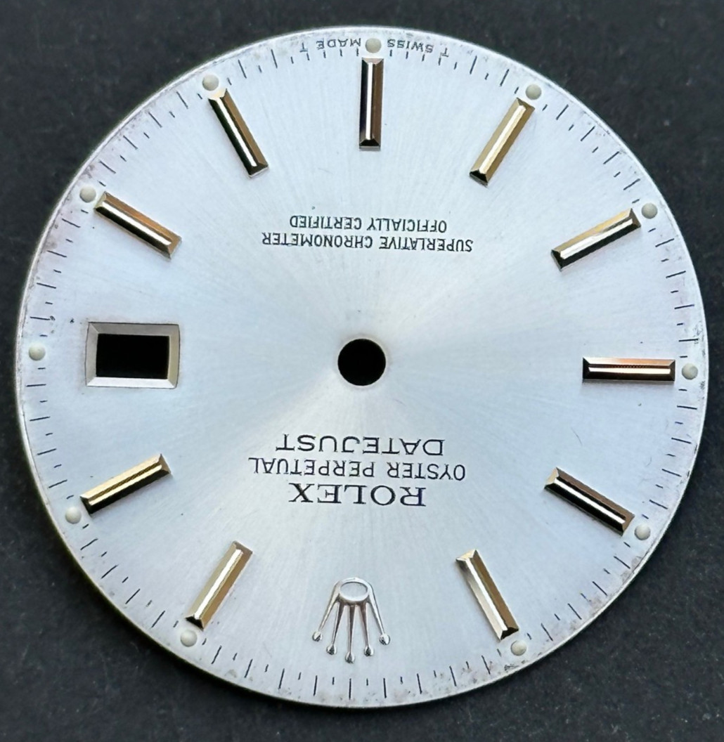 Vintage Rolex Oyster Perpertual Datejust Watch Dial For 36mm Case 16030 16014