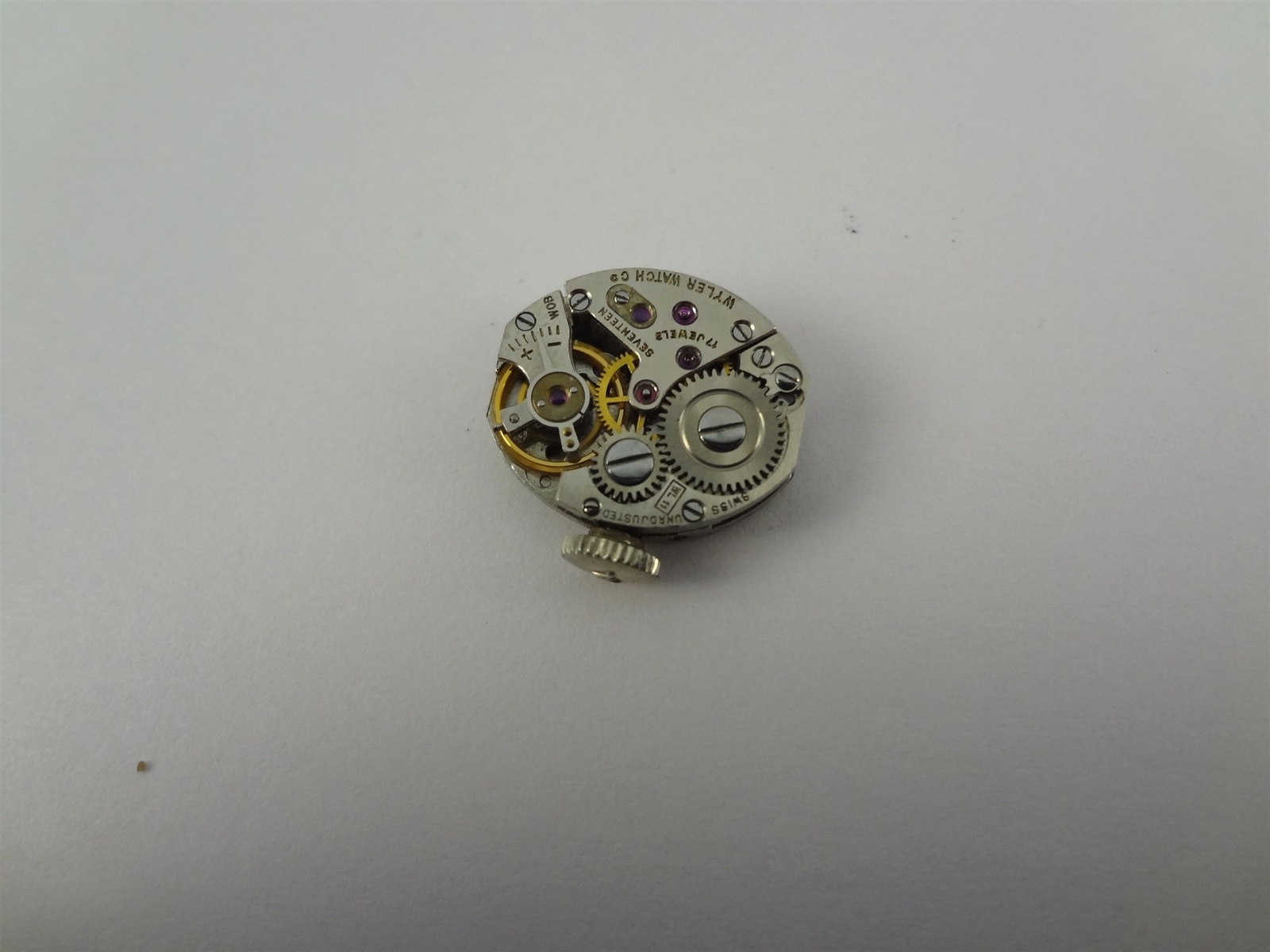 Wyler Incaflex Cal. WL11 17J Manual Ladies Watch Movement W/ Dial For Parts