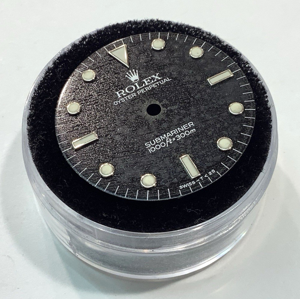 Original ROLEX 14060 SUBMARINER No Date FROZEN Patina Black Tritium Dial