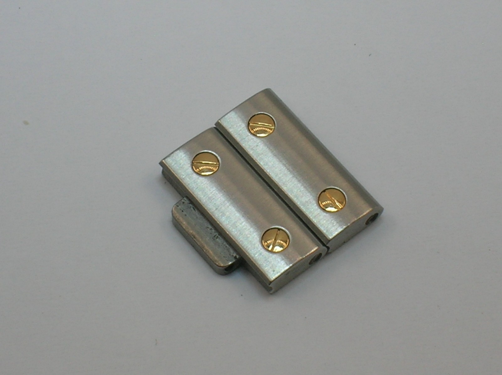 GENUINE CARTIER SANTOS STAINLESS STEEL AND GOLD TWO (2 PC’S) 16MM LINKS -B.OFFER