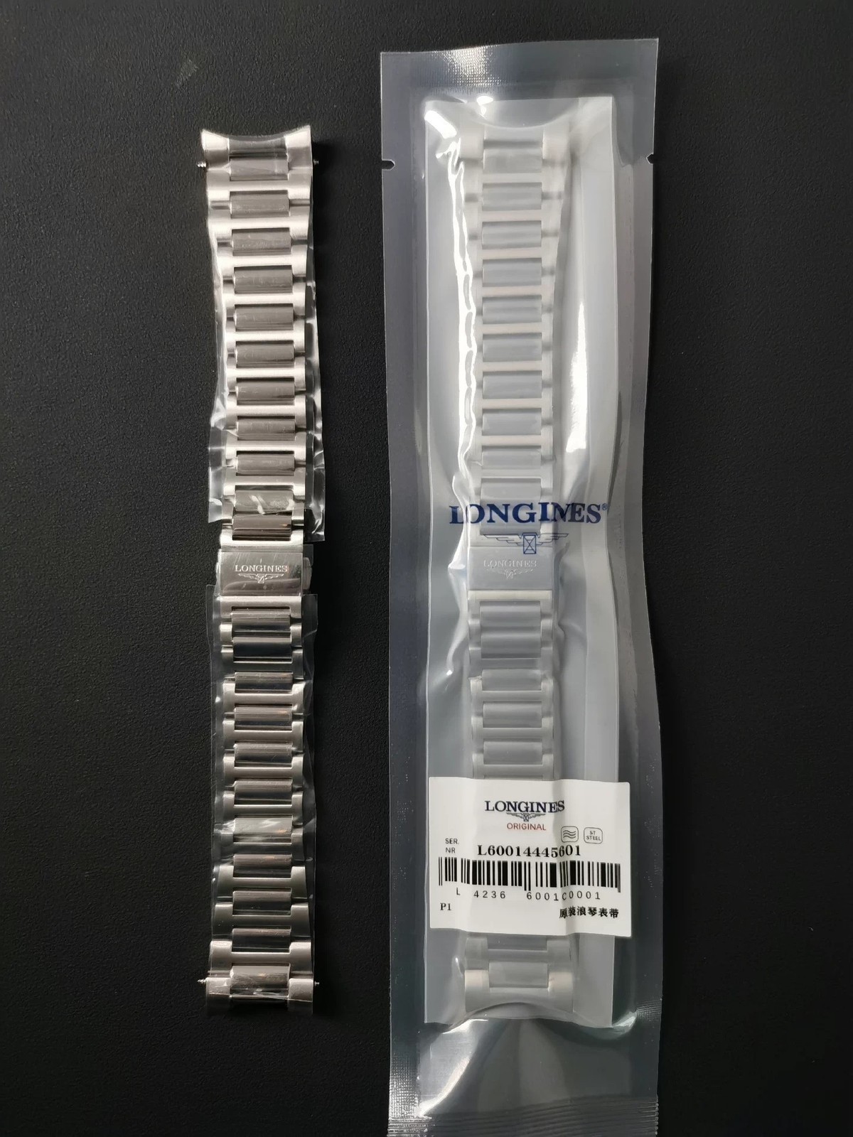 LONGINES L3.830.4 21mm Original Stainless Steel Bracelet Replacement band