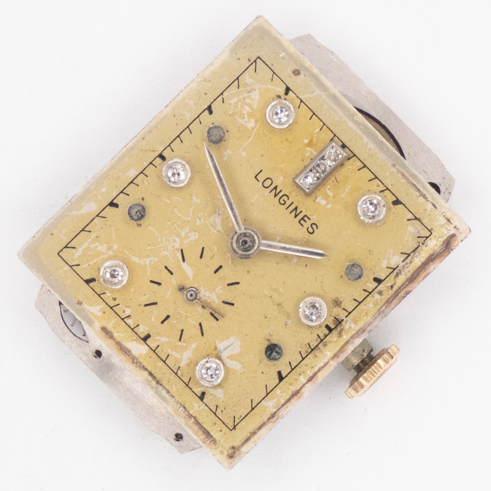 Vintage Longines Caliber 9L 17-Jewel Wristwatch Movement, Runs
