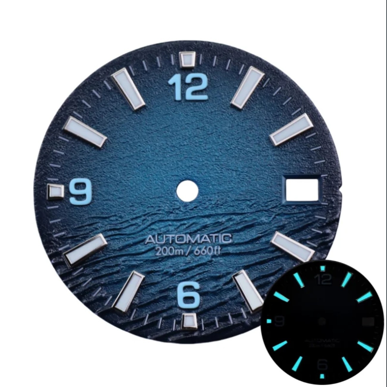 28.5mm Diving Watch Dial C3 BGW9 Lume for NH35 NH34 Movement 3 or 3.8 Crown