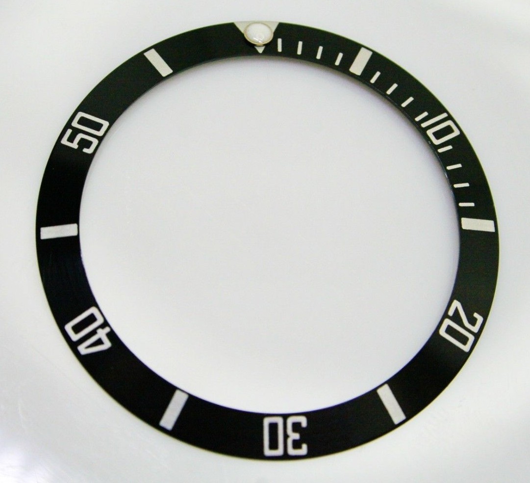 Aluminum Bezel Insert Rolex Submariner 16610 16800 16613 16800-81 Black Silver