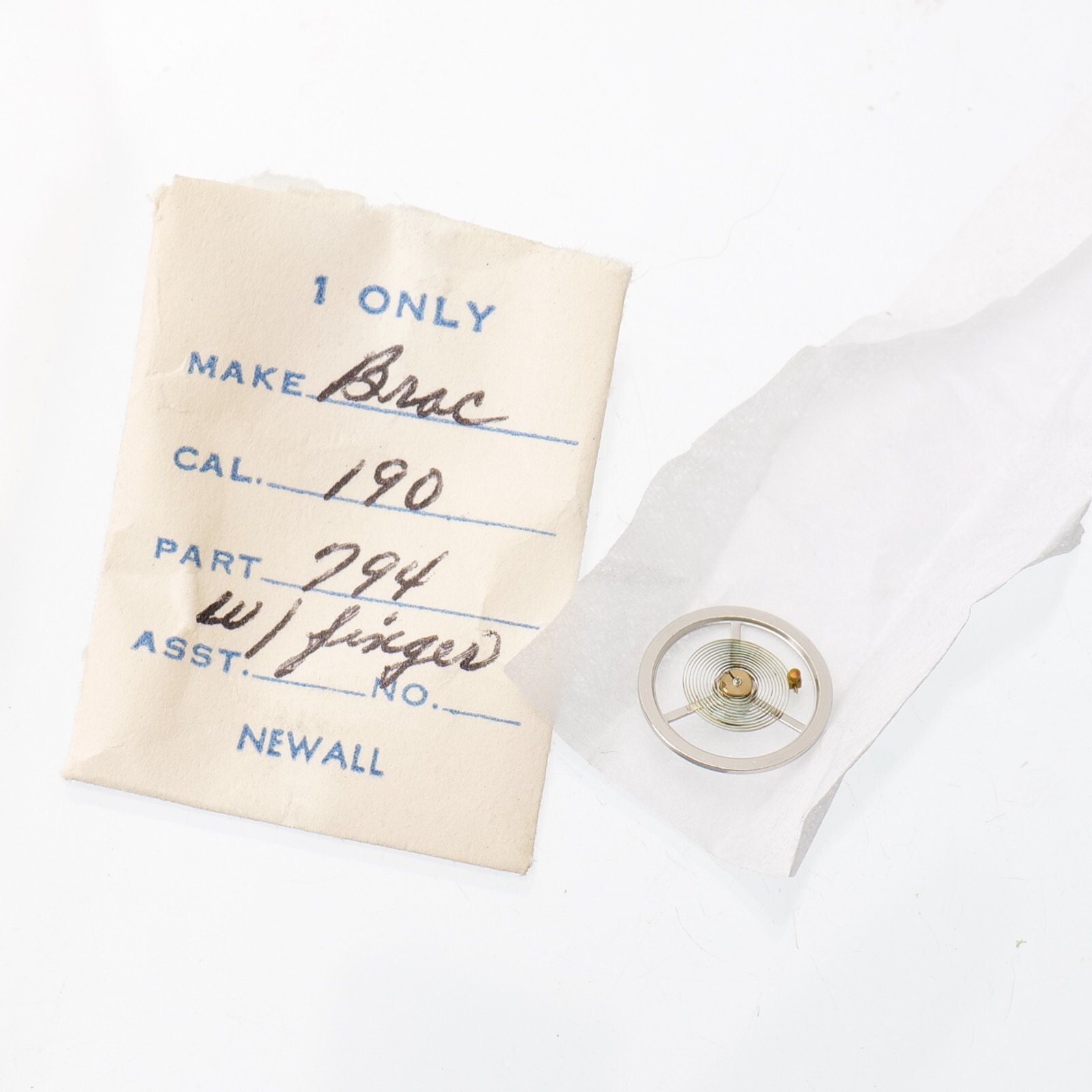 BRAC 190-198, Eterna 1005 Balance Complete Watch Part Bestfit 721/774 New