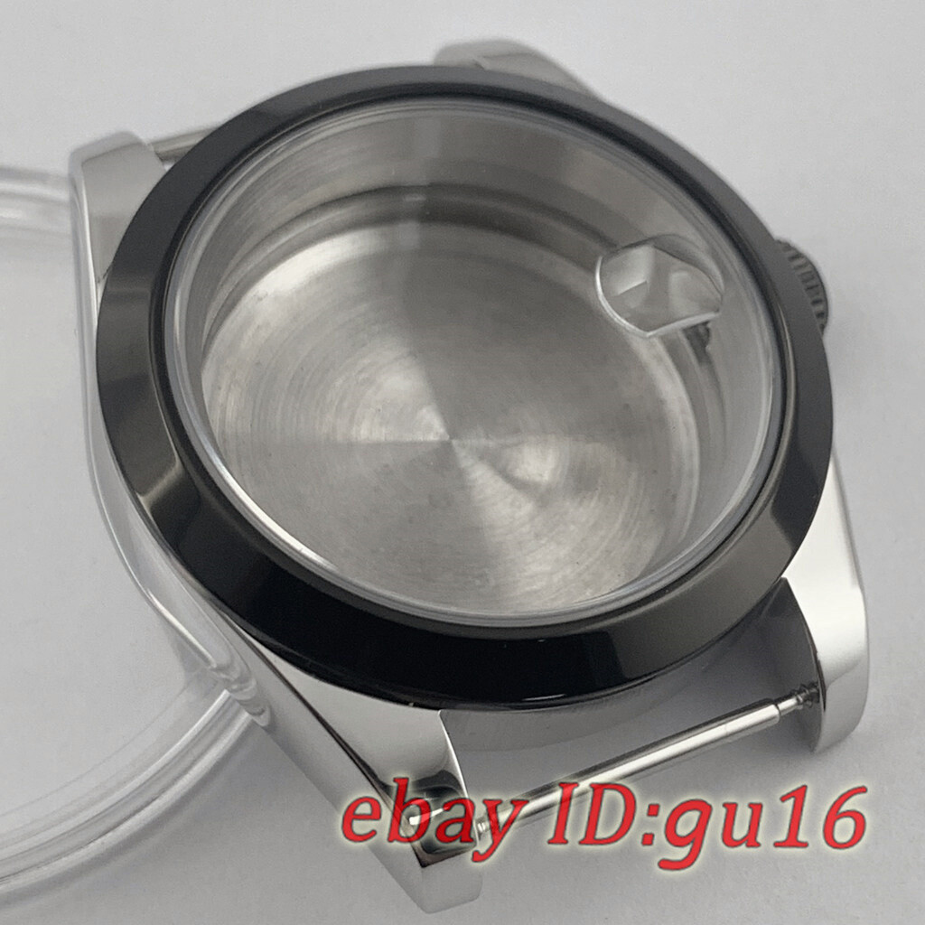 36mm/40mm NH35 NH36 ETA2824/2836 Miyota 8215 PVD black Sapphire Glass watch case