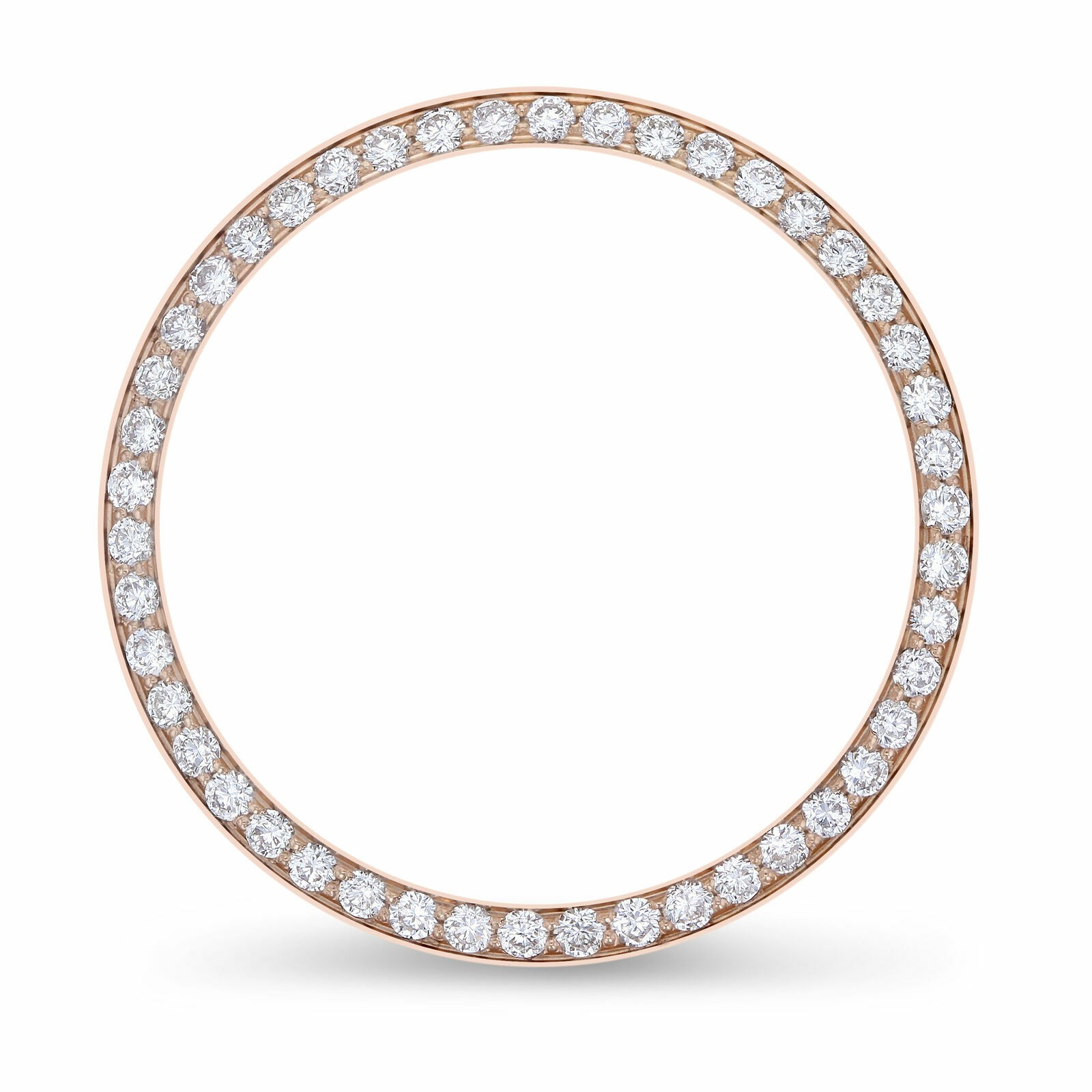 1CT BEAD SET NATURAL DIAMOND BEZEL FOR ROLEX 31MM DATEJUST, PRESIDENT ROSE GOLD