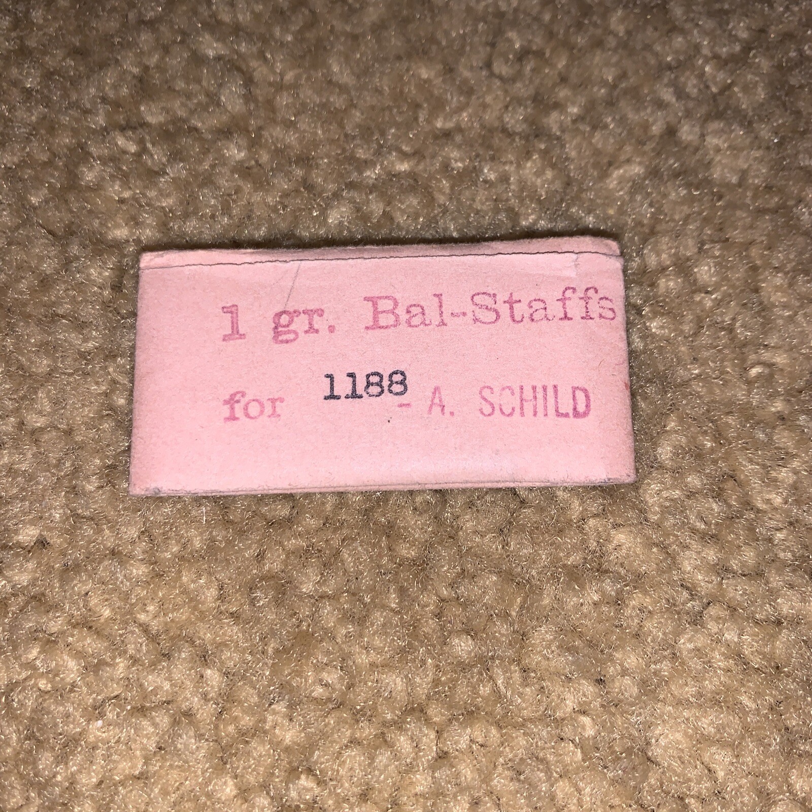 Bal-Staffs Balance Staffs For 1188 A. Schild Swiss Large Quantity 1 Gr.