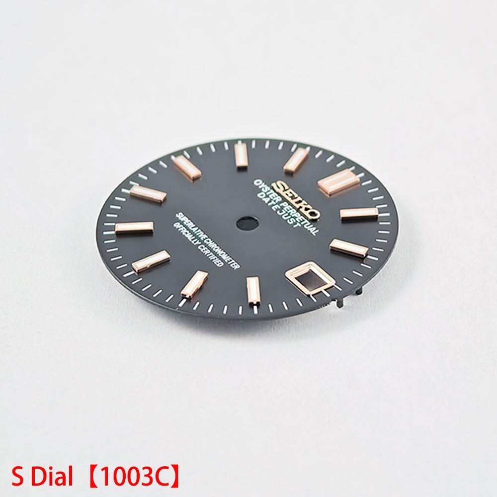 28.5mm Sun pattern Watch Dial Green Luminous For NH35 NH36 Movement Accessories