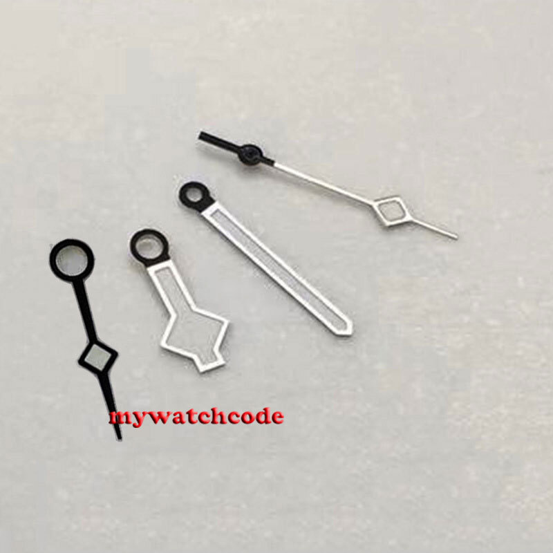 White Snow Flake Red Blue Yellow NH34A GMT Black Watch Hands Fit for SKX017 SRP