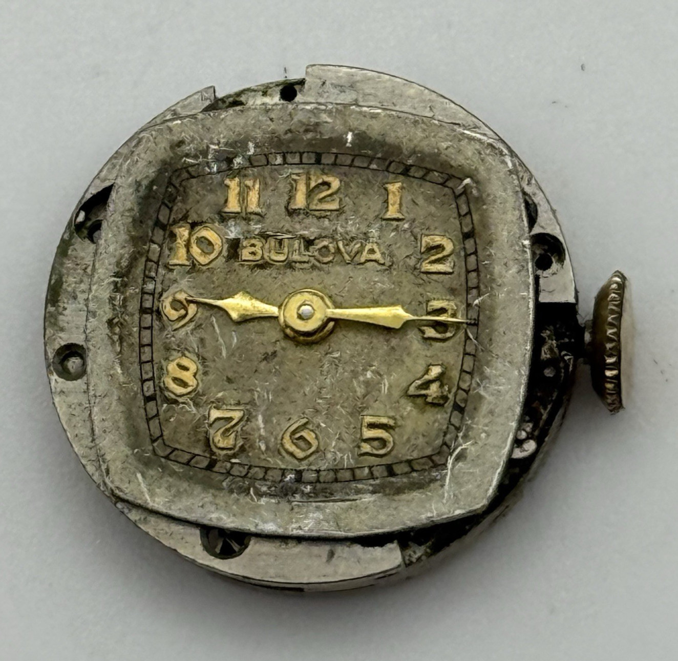 Bulova 7AM Watch Movement Ladies Manual Wind Vintage Swiss Parts Repair 17.4mm
