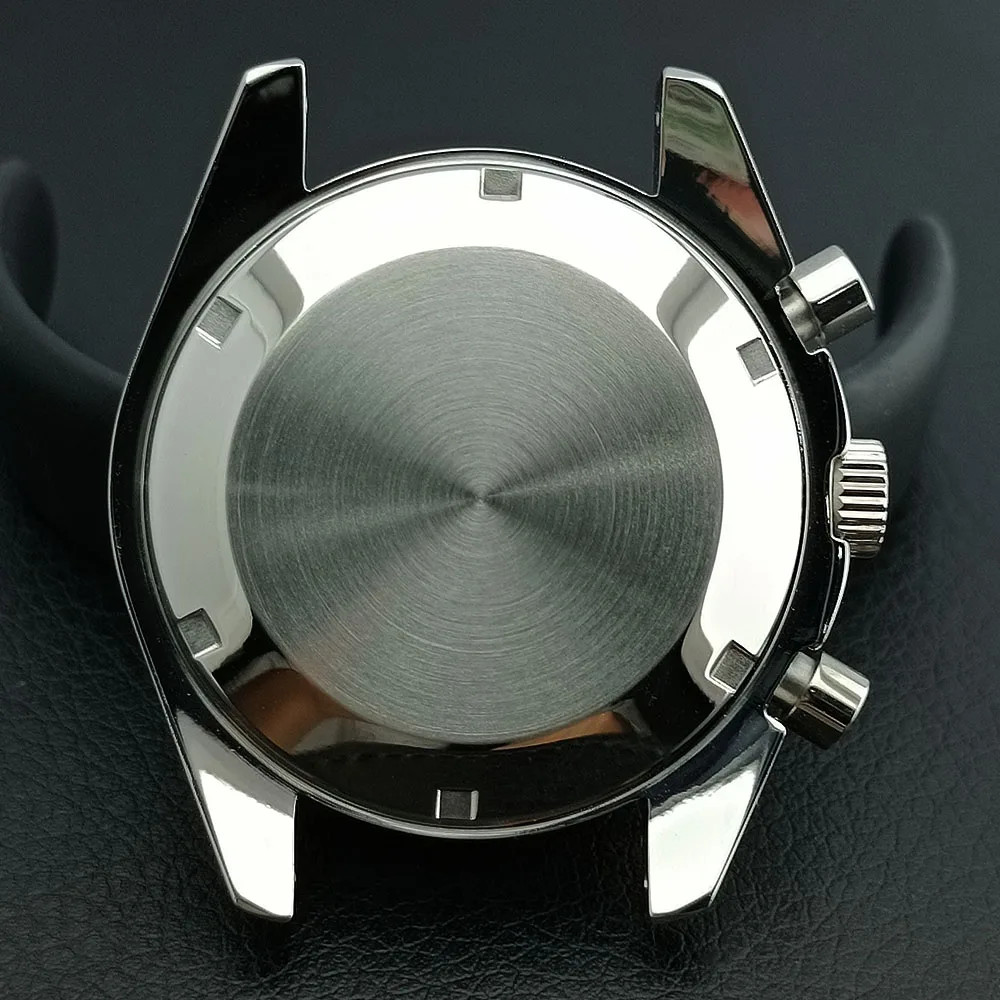 New 39.7mm Watch Stainless Steel Moon Back Cover Case FIT VK63 Movement Case