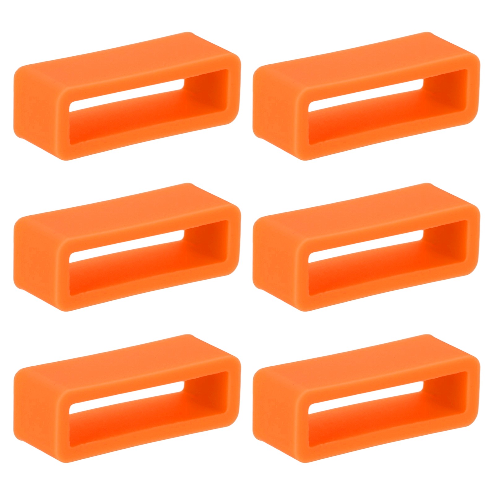 6pcs 20mm Silicone Watch Strap for Orange Replacement