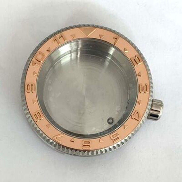 42MM Cylinder Steel Watch Case Sapphire Mirror Modified for NH35/NH36 Movement