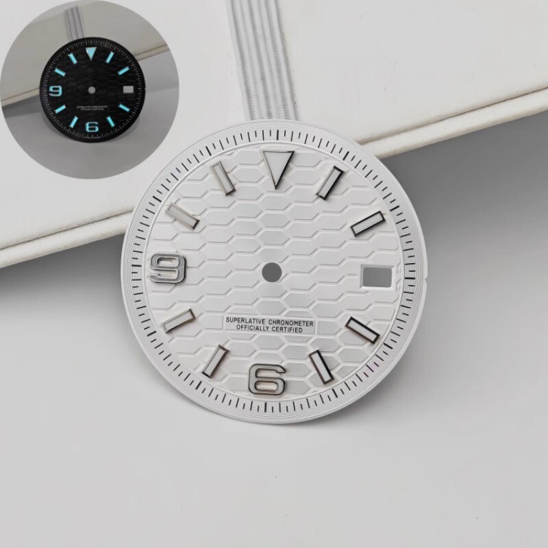 28.5mm 31mm Watch Dial blue Luminous fits NH35/NH36 movement Watch Parts