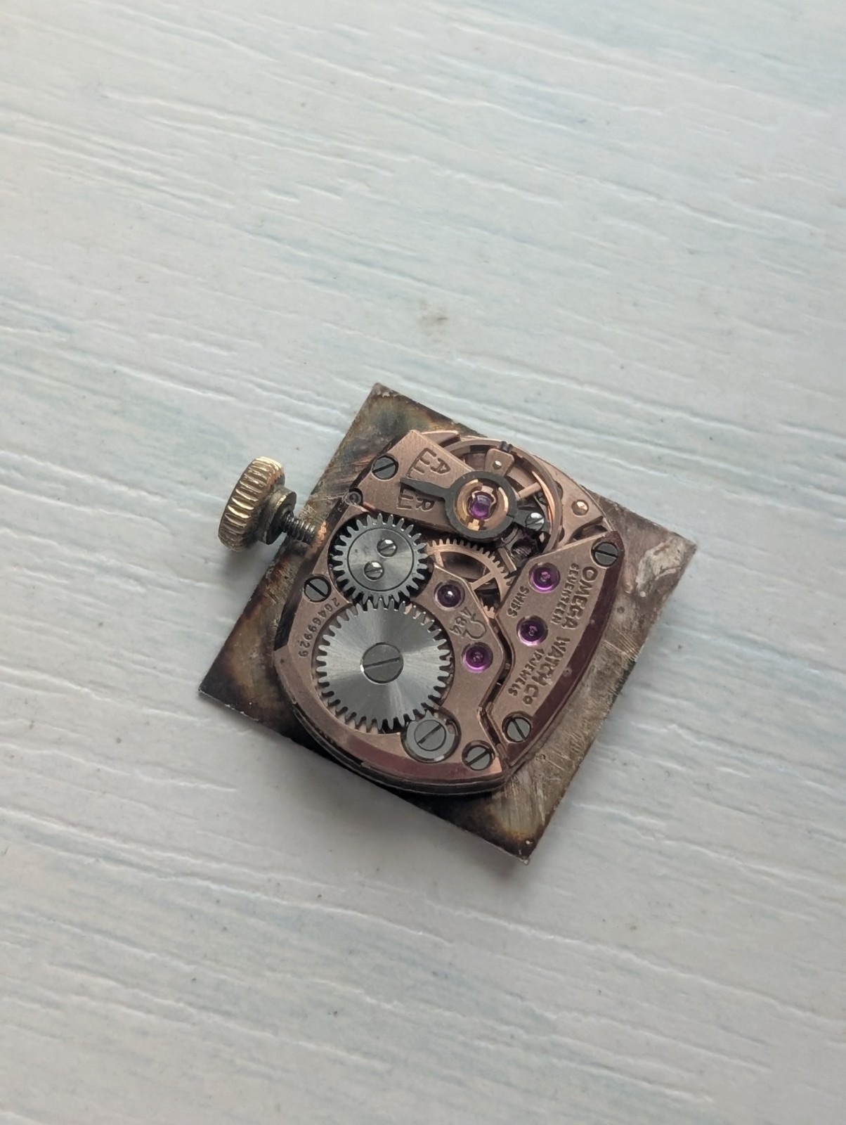 Vintage Omega 484 Mechanical Watch Movement (Runs)