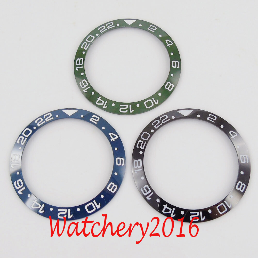 39.9mm Ceramic Bezel Insert For 43mm/44mm SUB/SEA Mens Watch Black/Blue/Green