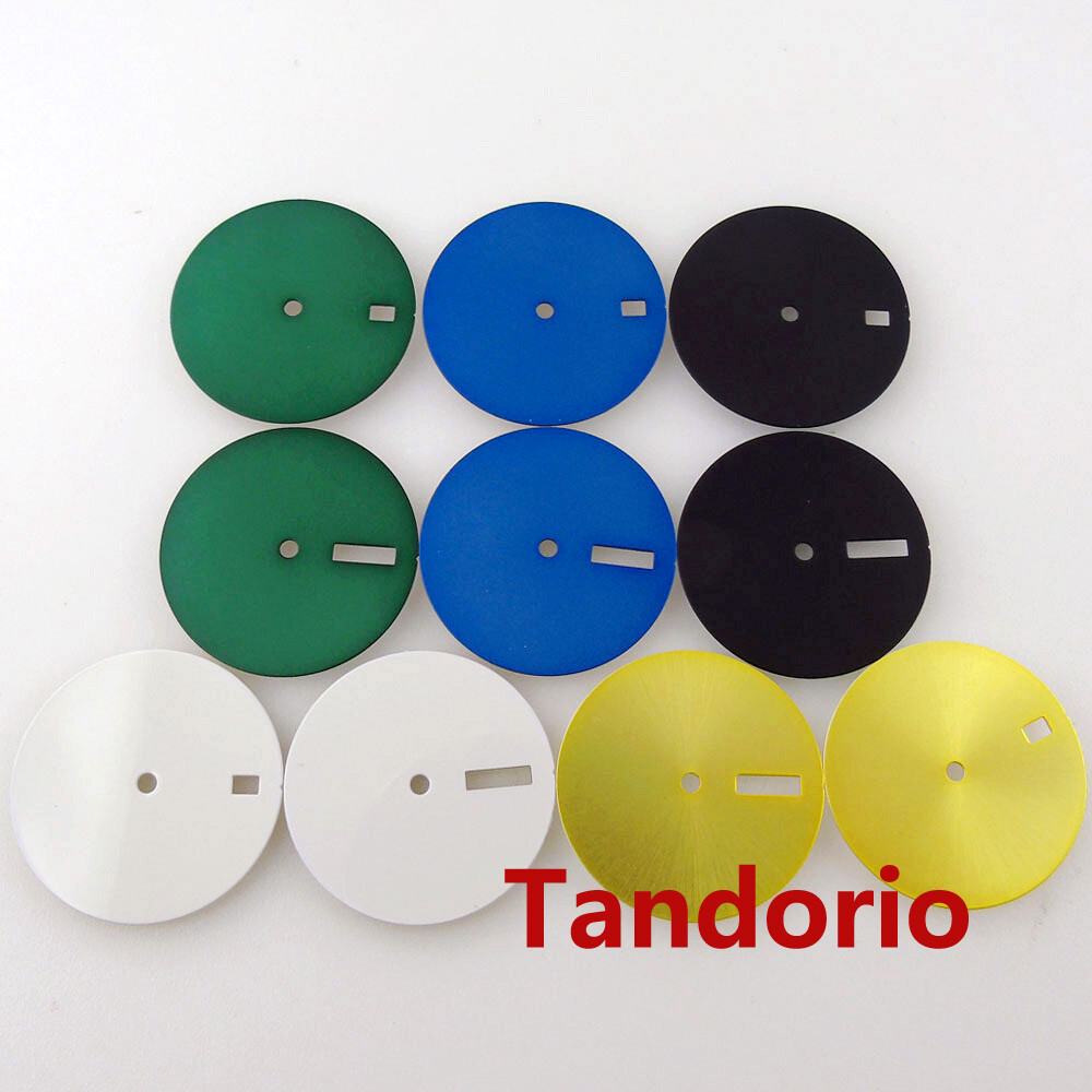 29mm black blue green white gold watch dial fit NH35 NH36 movement fit 3 o’clock