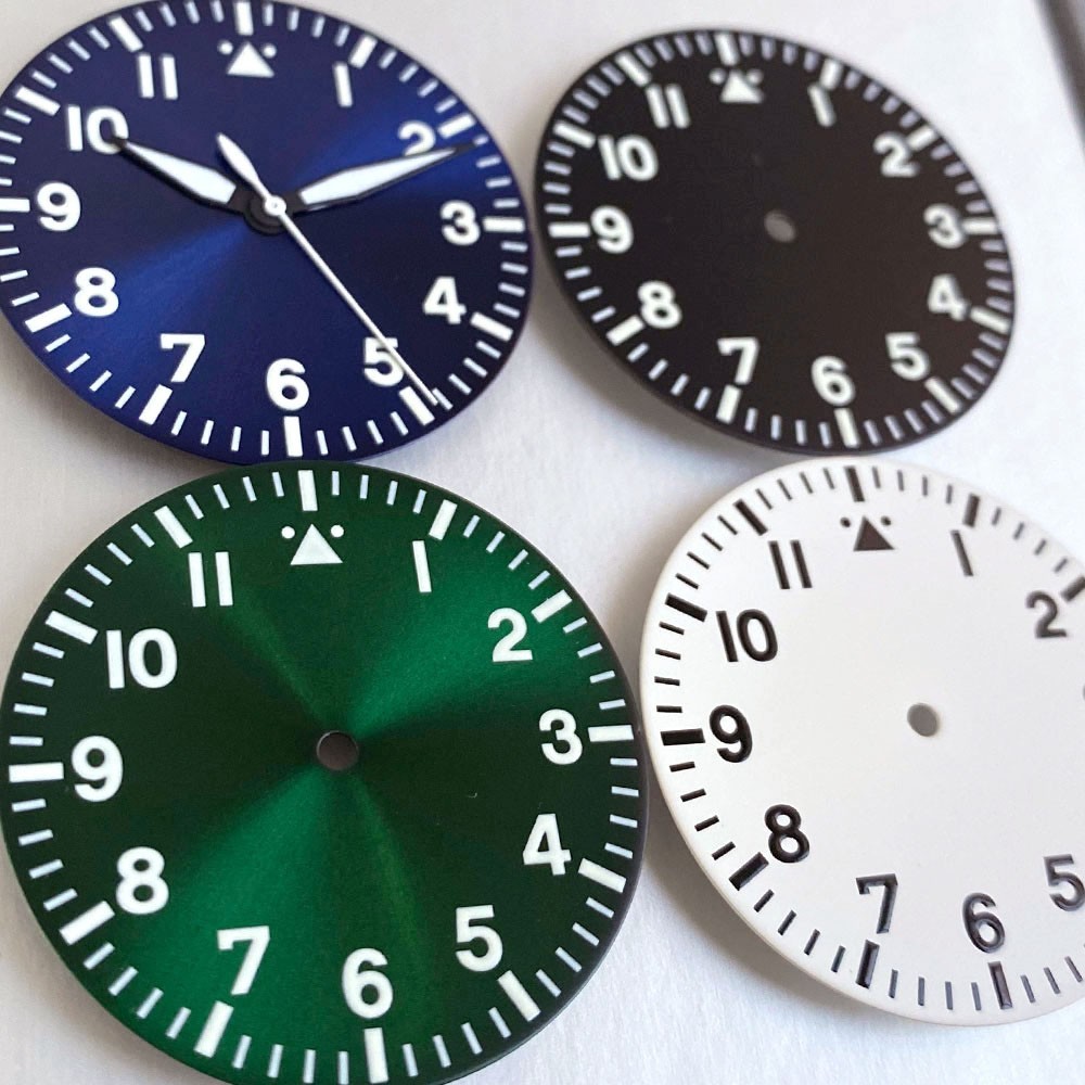 39mm Pilot Watch Accessories Case+Dial+Hands Fit NH35 Miyota8215 ETA2824 PT5000